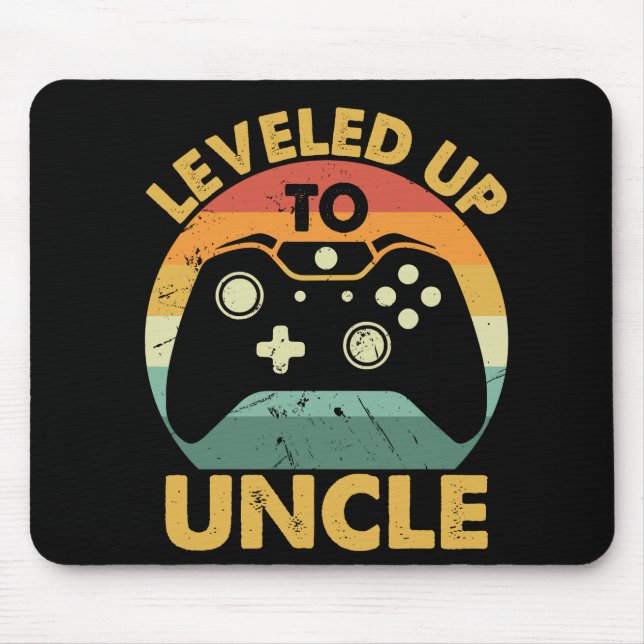 Leveled Up to Uncle Mouse Pad (Front)