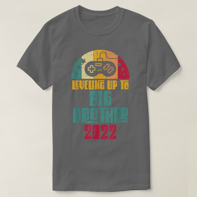 Leveling Up Big Brother 2022 Game Controller Pregn T-Shirt (Design Front)