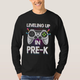 Leveling Up In Pre k Video Gaming Tees Students Bo