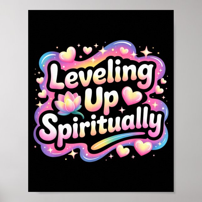 Leveling Up Sritually Mindfulness Meditation  Poster (Front)