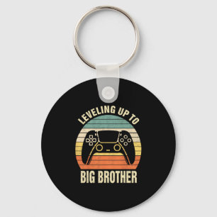 Leveling Up To Big Brother 2025 Funny Gamer Boys K Key Ring
