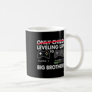 Leveling Up To Big Brother Shirt - Video Game Play Coffee Mug