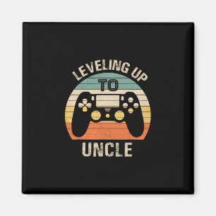 Leveling Up To Uncle 2025 Funny Video Gamer Vintag Magnet