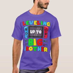 Leveling Upo Big Brother Funny Gamer Boys Men retr T-Shirt