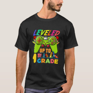Levelled Up To 1 St Grade Gamer Back To School Fir T-Shirt