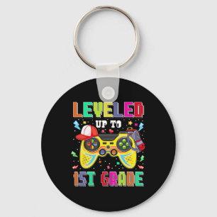Levelled Up To 1st Grade Gamer First Day Boys Ck T Key Ring