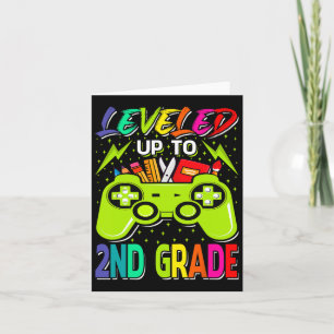 Levelled Up To 2nd Grade Gamer Ck To School First  Card