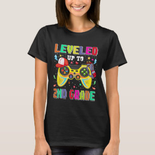 Levelled Up To 2nd Grade Gamer First Day Boys Ck T T-Shirt