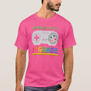 Levelled Up To 2nd Grade Video Game Second Grade L T-Shirt