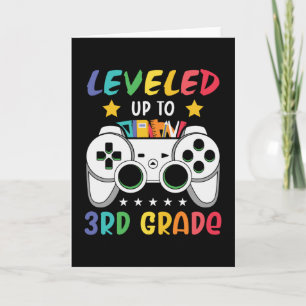 Levelled Up To 3rd Grade Back to School Video Game Card
