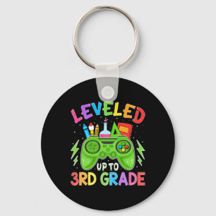Levelled Up To 3rd Grade Gamer Back To School Firs Key Ring