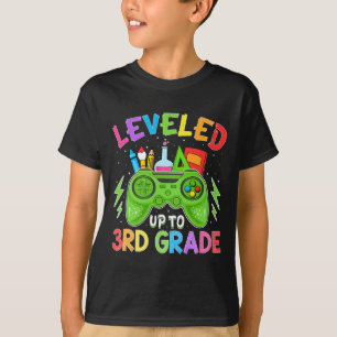 Levelled Up To 3rd Grade Gamer Back To School Firs T-Shirt