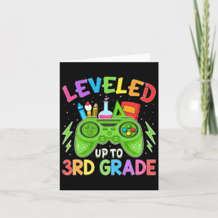 Levelled Up To 3rd Grade Gamer Ck To School First  Card
