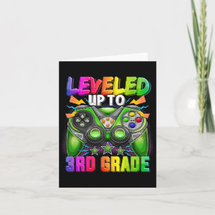 Levelled Up To 3rd Grade Gamer Ck To School First  Card