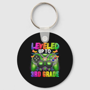 Levelled Up To 3rd Grade Gamer Ck To School First  Key Ring