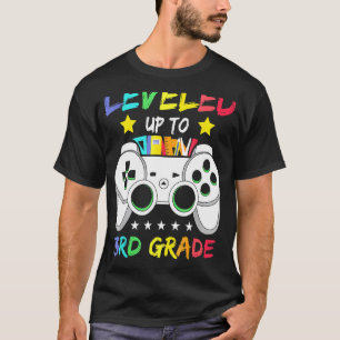 Levelled Up To 3rd Grade Video Gamer Back To Schoo T-Shirt