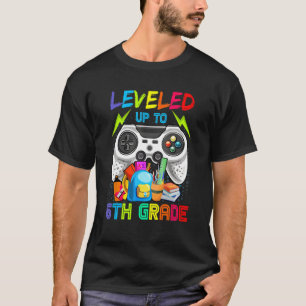 Levelled Up To 6th Grade Back To School Boy Video  T-Shirt
