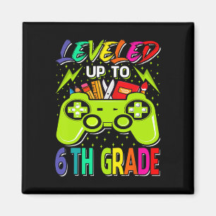 Levelled Up To 6th Grade Gamer Back To School Firs Magnet