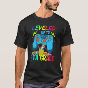 Levelled Up To 8th Grade Back To School Video Game T-Shirt