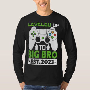 Levelled Up To Big Brother 2023  Soon To Be Bro Ga T-Shirt