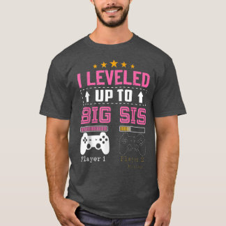 Levelled Up To Big Sister 2023 Cute Im Going To Be T-Shirt