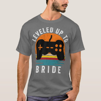 Levelled Up to Bride, Funny Gaming Gamer Mens T-Shirt