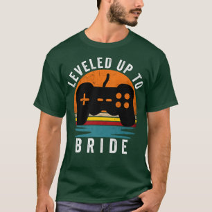 Levelled Up to Bride, Funny Gaming Gamer Mens  T-Shirt