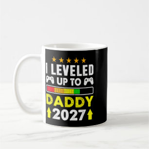 Levelled Up To Daddy 2027 Funny Soon To Be Dad 202 Coffee Mug