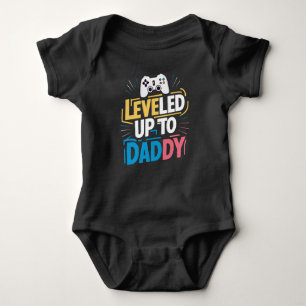 Levelled up to daddy baby bodysuit