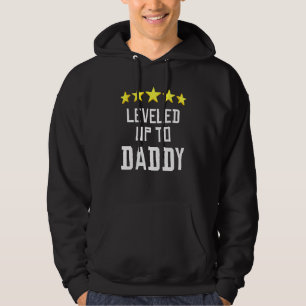 Levelled Up To Daddy Soon To Be Dad Father Hoodie
