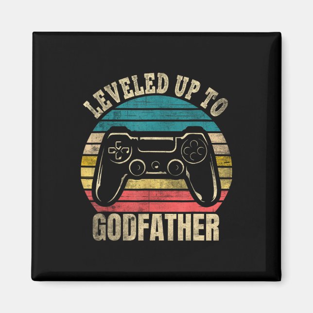 Levelled Up To Godfather Video Gamer Gaming 1  Magnet (Front)