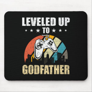 Levelled Up To Godfather Video Gamer Gaming 3  Mouse Pad
