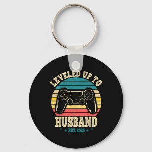 Levelled Up To Husband Est 2025 Newly Married Bach Key Ring