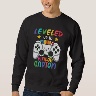 Levelled Up To Kindergarten Gamer Back To School Sweatshirt