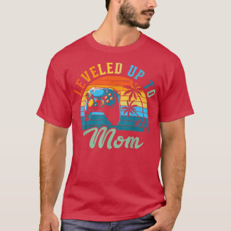 Levelled Up to Mum Birth Announcement Gift for Wom T-Shirt