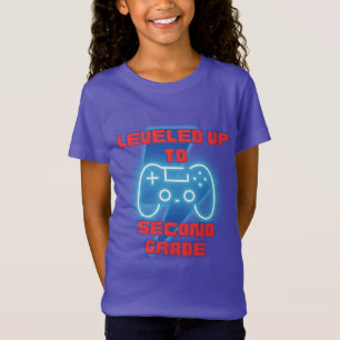 Levelled Up to Second Grade Gamer Back To School T-Shirt