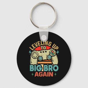 Levelling Up To Big Bro Again Vintage Gamer Brothe Key Ring