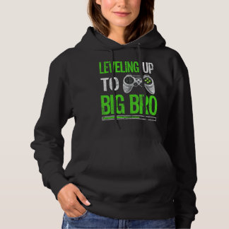 Levelling Up To Big Bro Gamer Baby Announcement Si Hoodie