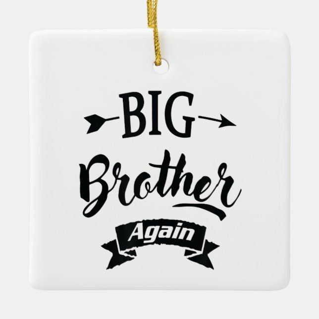 Levelling up to Big Brother Again 2022 Pregnancy Ceramic Ornament (Front)