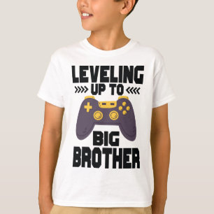 Levelling Up To Big Brother Funny Gaming T-Shirt
