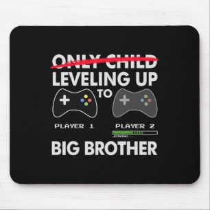 Levelling Up To Big Brother Shirt - Video Game Pla Mouse Pad