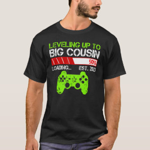 Levelling Up To Big Cousin Est 2023 New Cousin T-Shirt