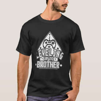 Levelling Up to Brother, Funny Simple Gamer Style  T-Shirt