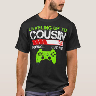 Levelling Up To Cousin Est 2021 Vintage Gift Funny T-Shirt