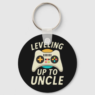 Levelling Up To Uncle Gaming Gamer Family Brother  Key Ring