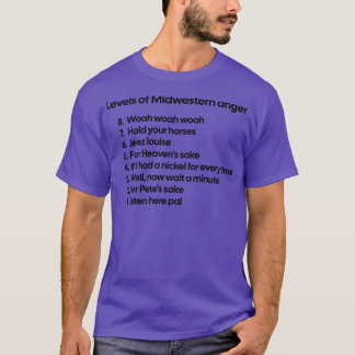 Levels of Midwestern Anger  1 T-Shirt