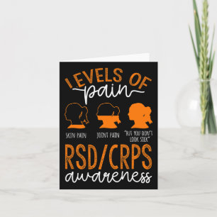 Levels Of Pain Warrior Rsd Crps Awareness  Card