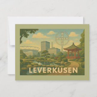 Leverkusen Germany City Art Postcard