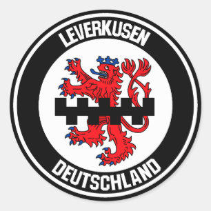 Leverkusen Round Emblem Classic Round Sticker