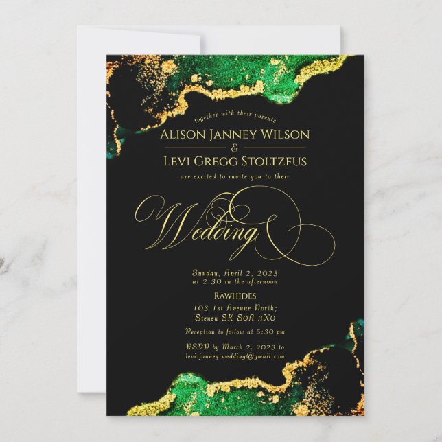 Levi and Janney Invitation2 Invitation (Front)